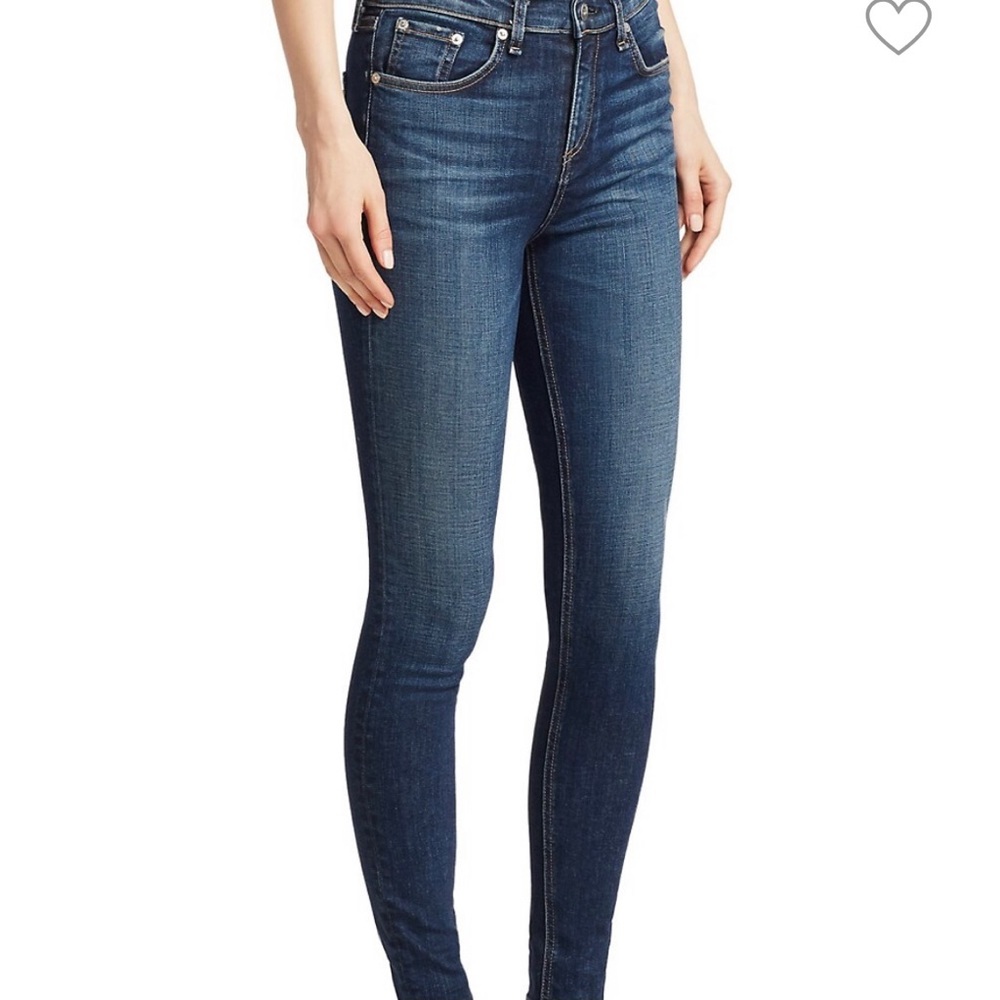 Rag & Bone high-rise skinny jeans in Elton